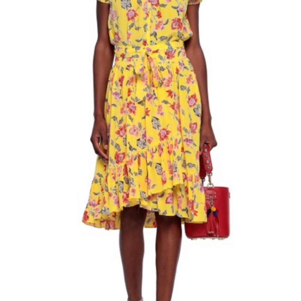 Joie Denisha Floral Silk Skirt